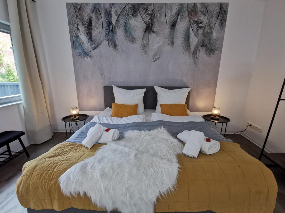 Bohnapartments - Town House Am Stadtpark - Gratis Parkplatz - Wlan Ерфурт Екстериор снимка